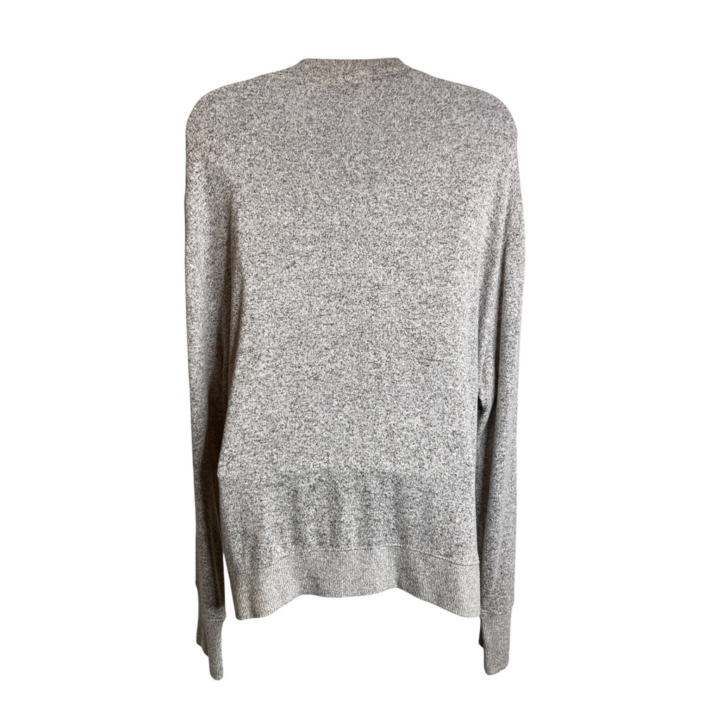 J Crew Womens Gray Marled Draped Sweater Sz XXL Slouchy Flowy Oversized Cozy - Picture 2 of 11